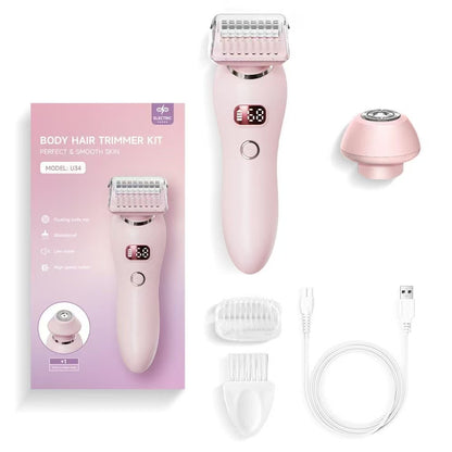New Display Screen Private Parts Shaving Device Two-in-one Women's Hair Trimming And Shaving Equipment Electric Epilator Wholesale